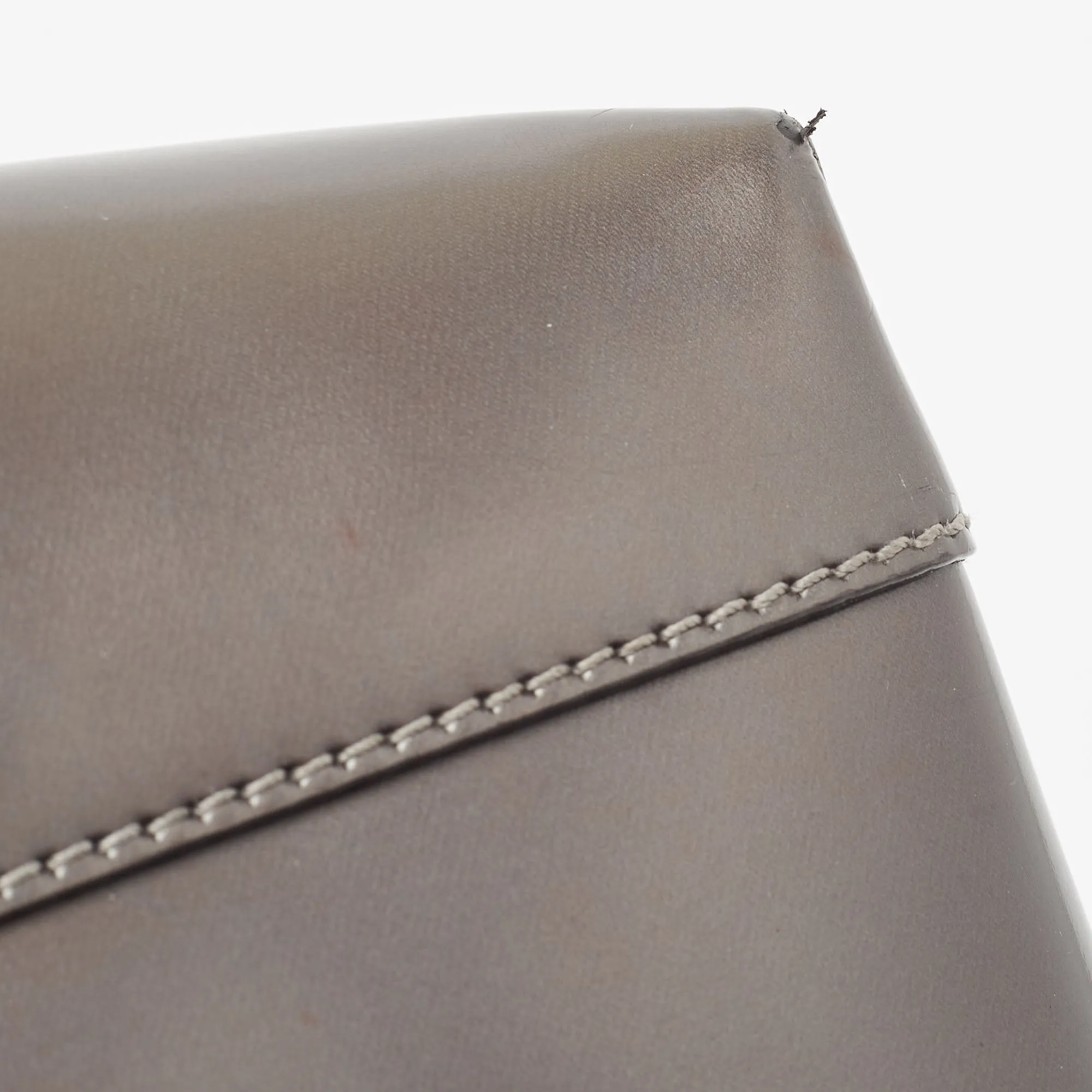 DIOR Metallic Dark Grey Leather Malice Tote