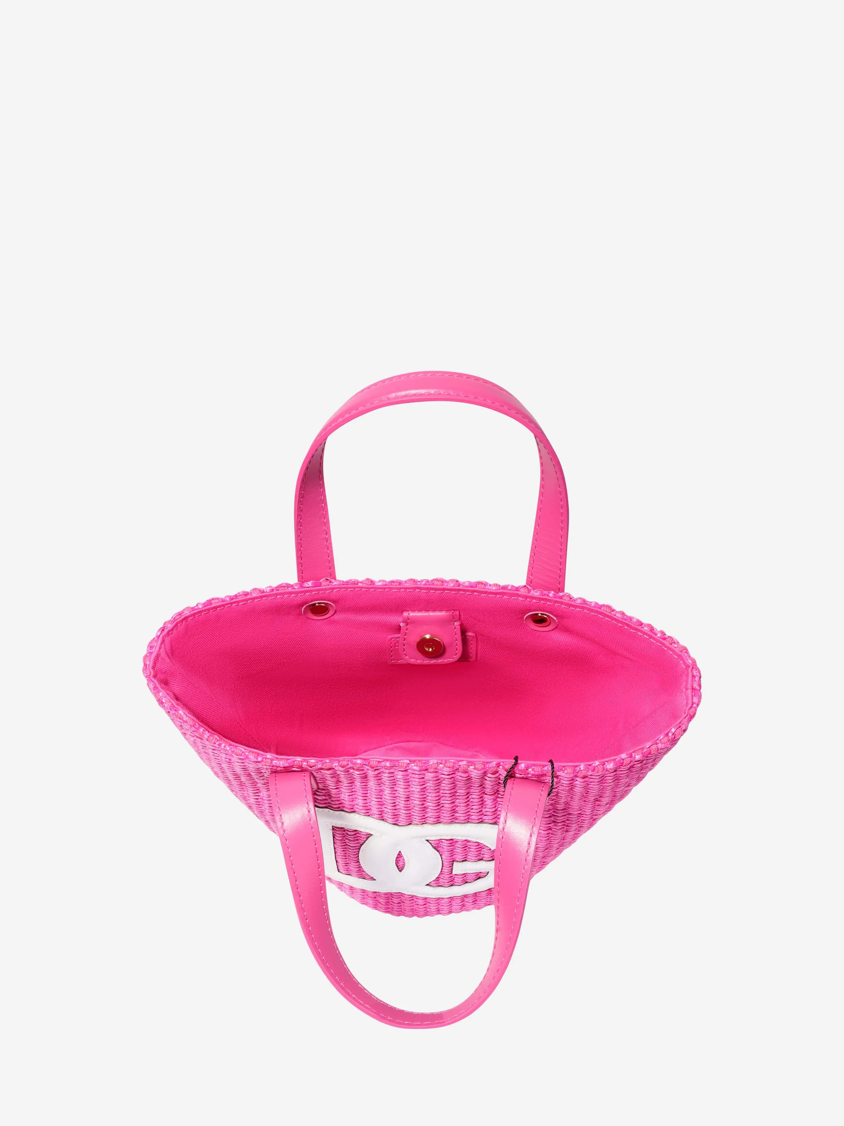 Dolce & Gabbana Girls Logo Tote Bag in Pink