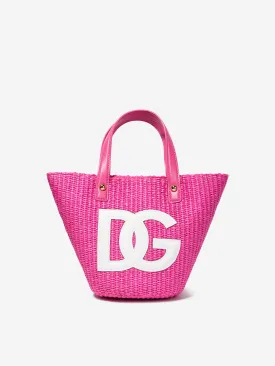 Dolce & Gabbana Girls Logo Tote Bag in Pink