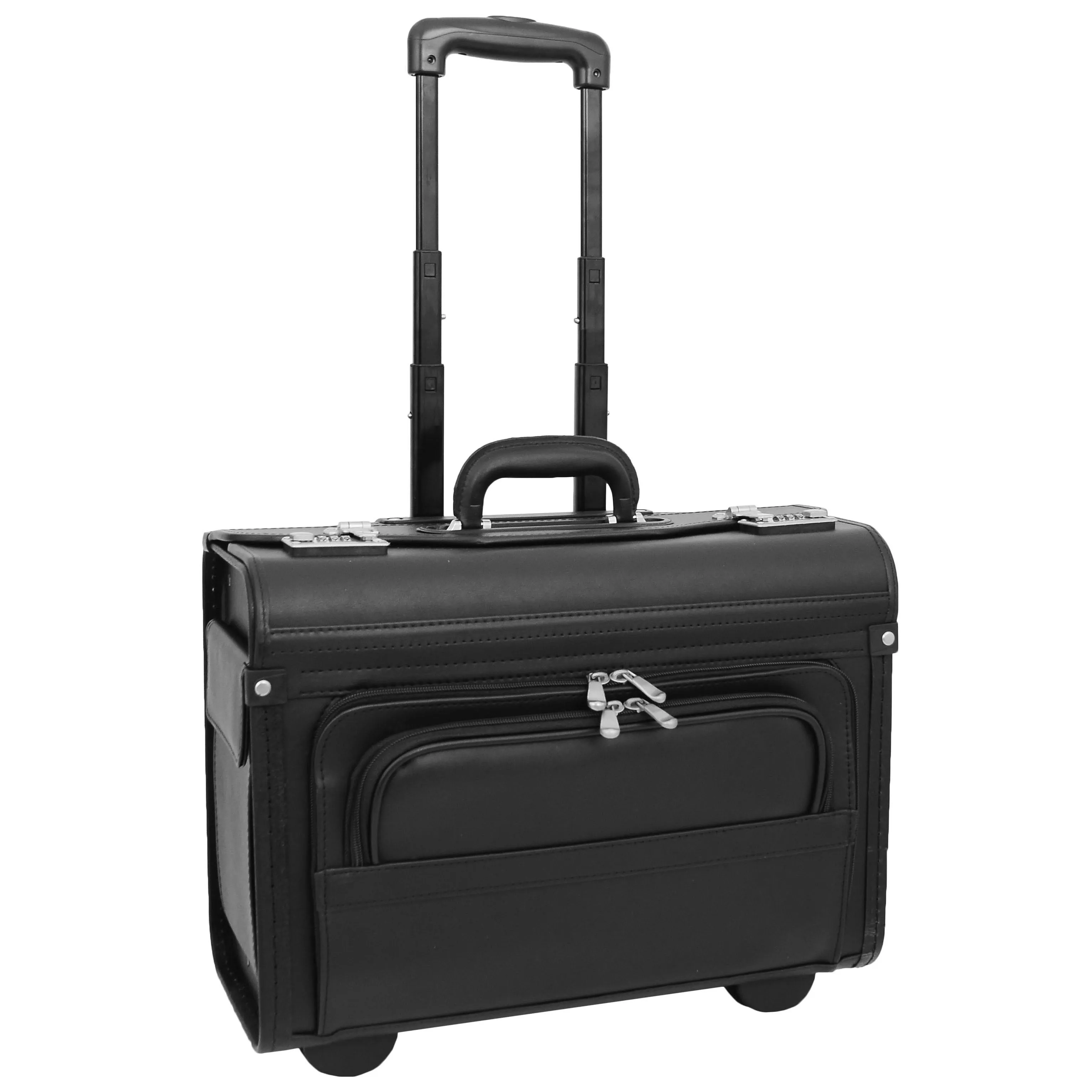 DR476 Pilot Case Wheeled Lockable Laptop Bag Black