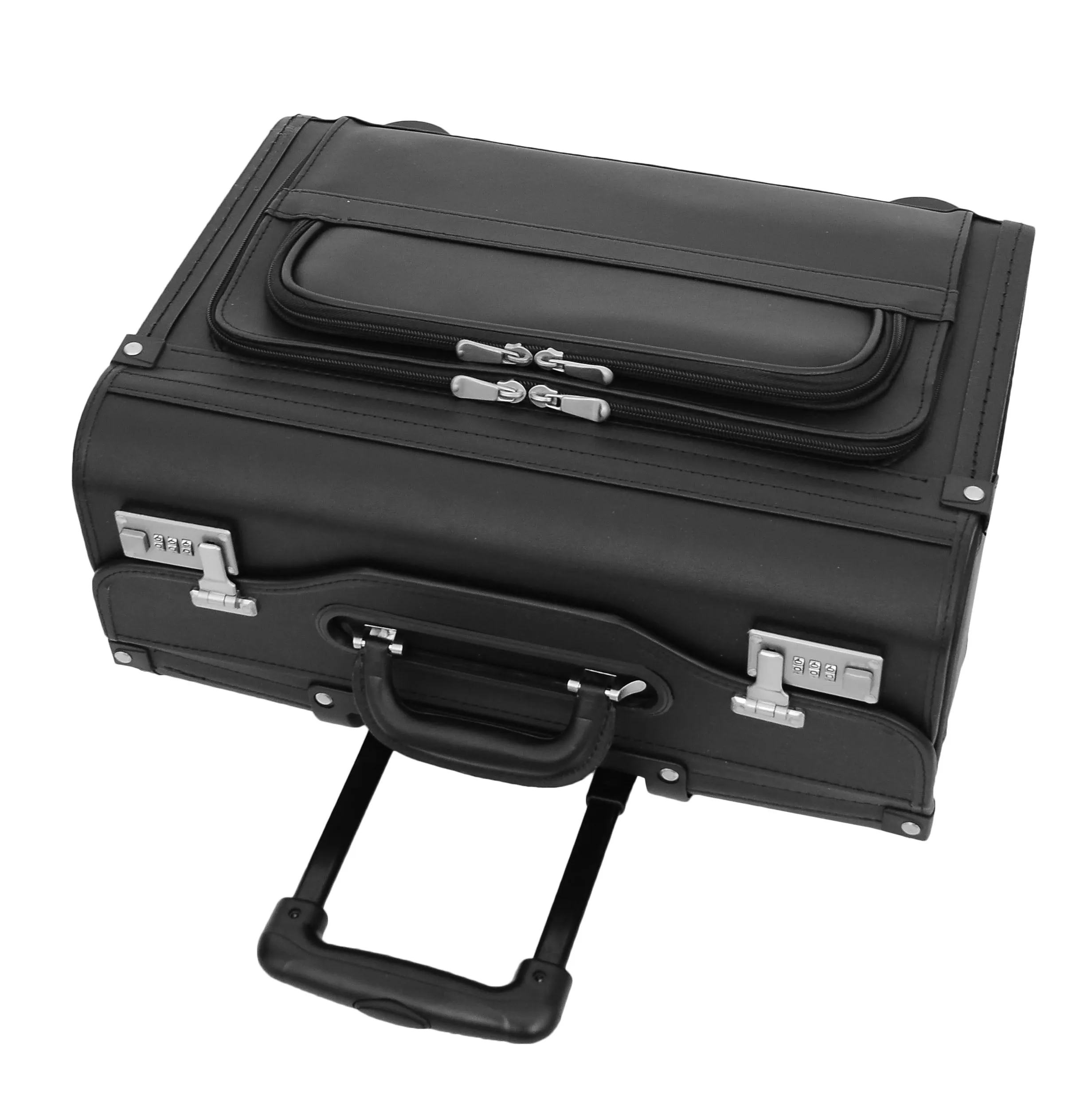 DR476 Pilot Case Wheeled Lockable Laptop Bag Black