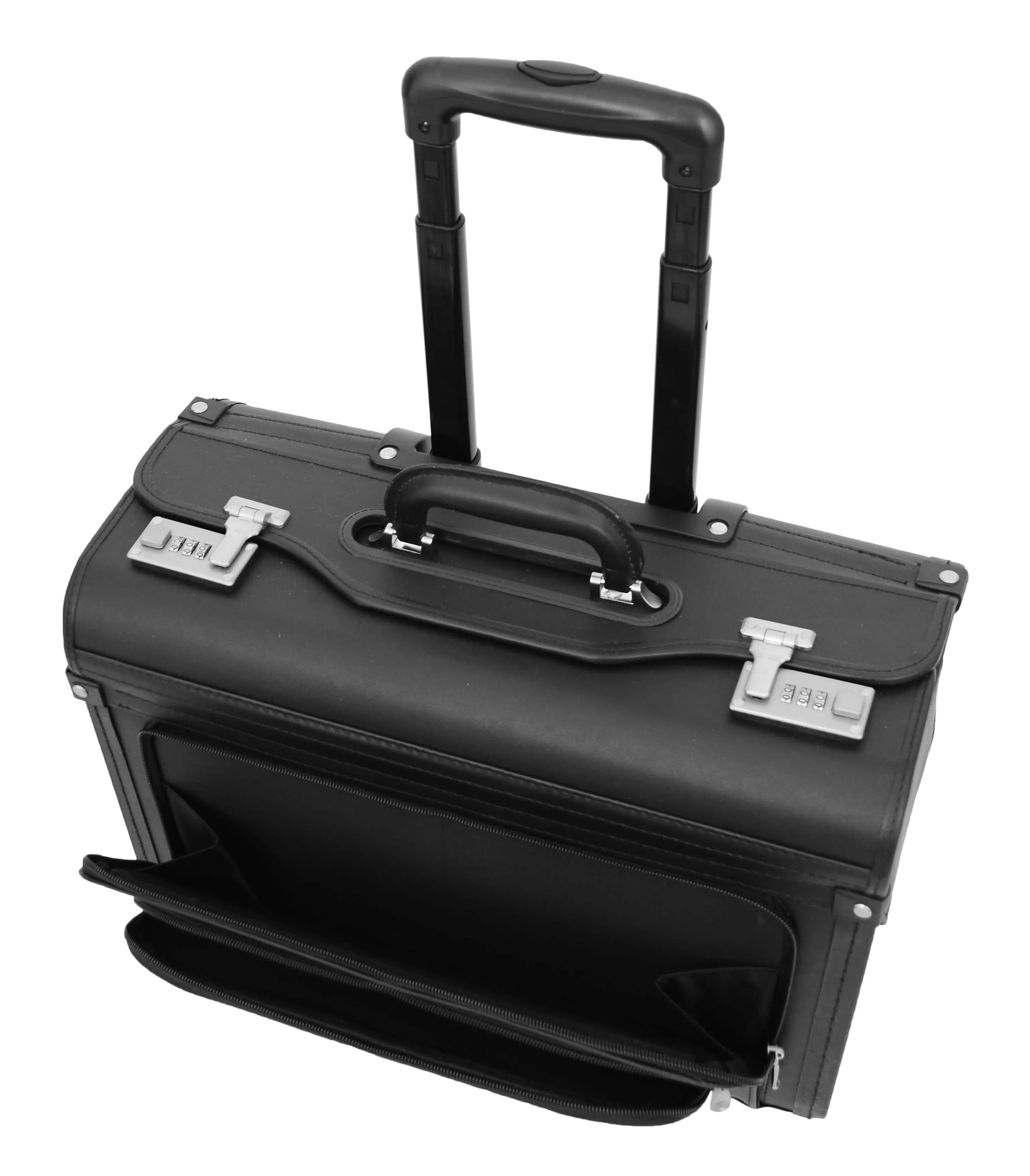 DR476 Pilot Case Wheeled Lockable Laptop Bag Black