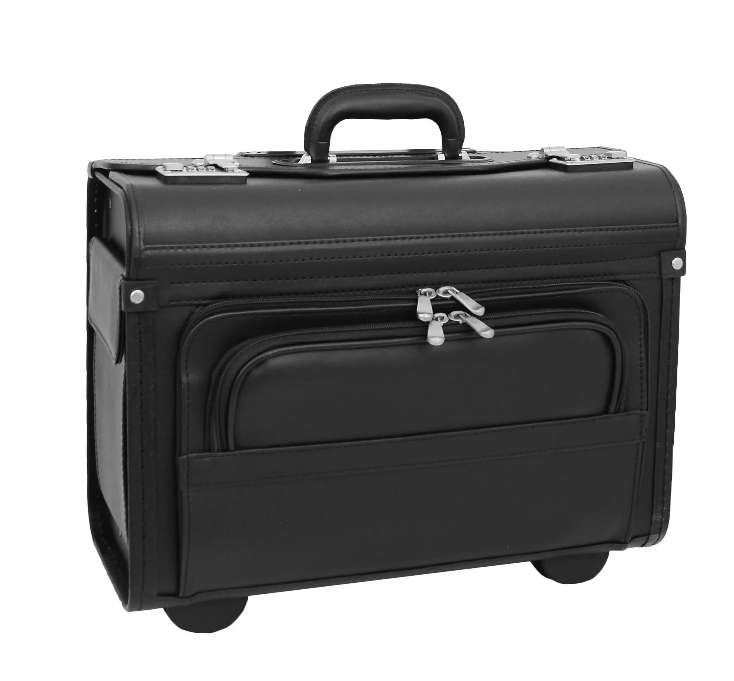 DR476 Pilot Case Wheeled Lockable Laptop Bag Black