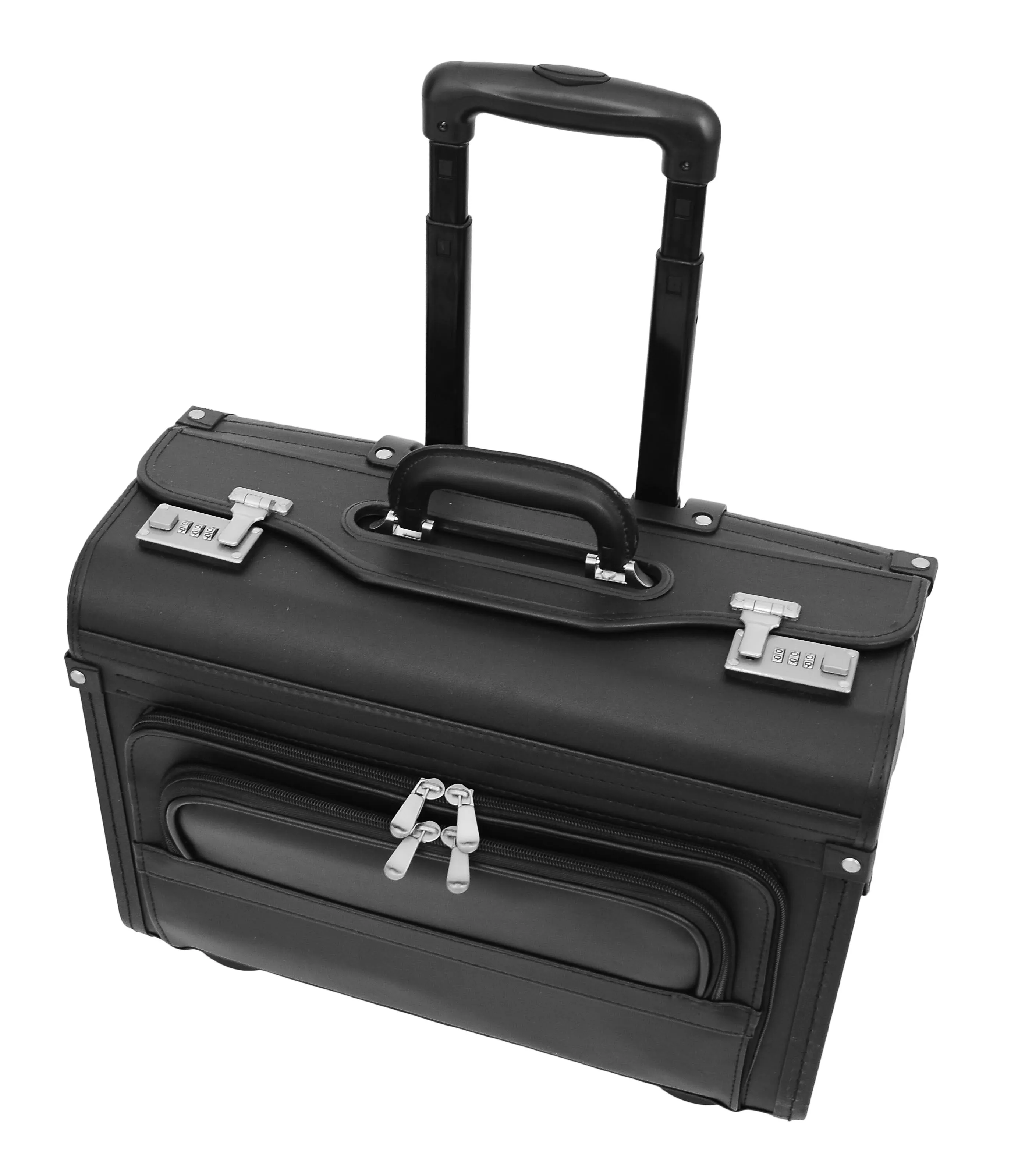 DR476 Pilot Case Wheeled Lockable Laptop Bag Black