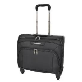 DR518 Executive Flight Briefcase With Four Wheels Black
