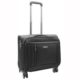 DR527 Pilot Case Cabin Bag With Four Wheels Black