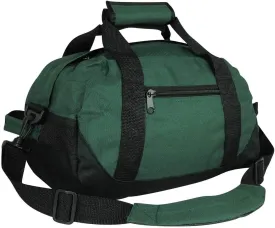 Duffle Bag, Gym Bag, Heavy Duty Travel Bag Two Tone (Green - small (14" x 8.5" x 8.5"))