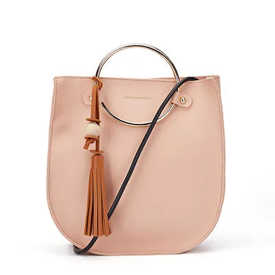 DUSUN Women Ring Handle Tassel Handbag Woman Bread Shape Tote Women Fashion Shoulder Bag Brand Design Ladies Messenger Bag