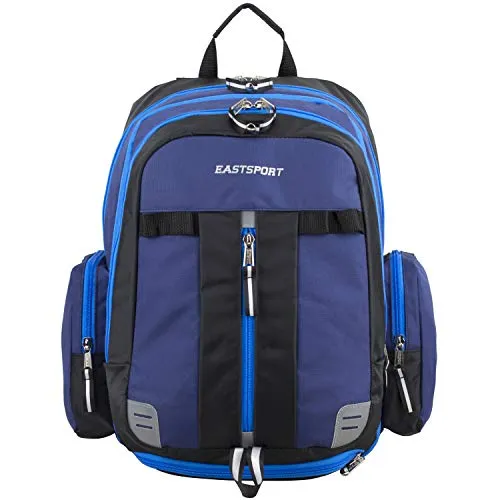 Eastsport Oversized Expandable Backpack with Removable EasyWash Bag, Deep Cobalt Blue