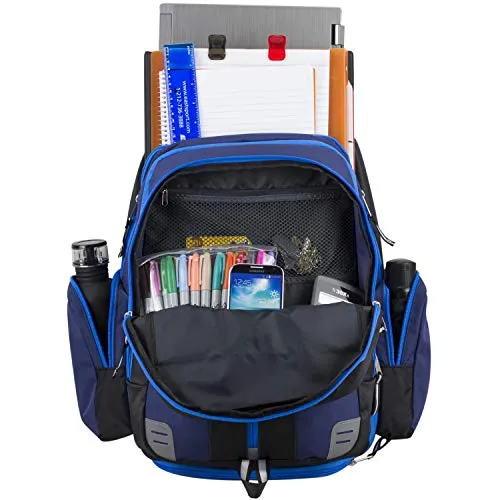 Eastsport Oversized Expandable Backpack with Removable EasyWash Bag, Deep Cobalt Blue