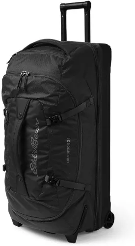 Eddie Bauer Expedition Duffel Bag 2.0-Made from Rugged Polycarbonate and Nylon, Black, 34L