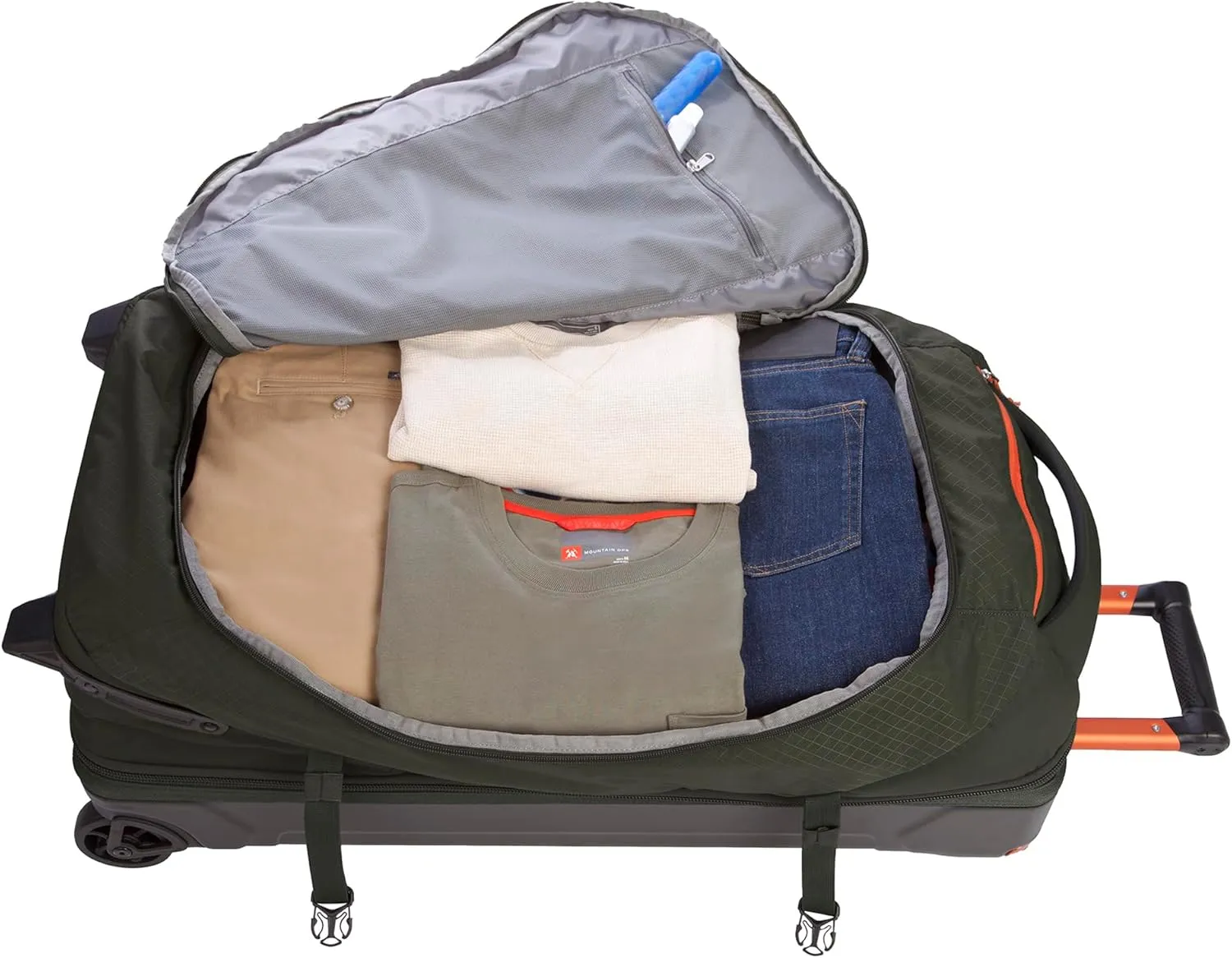 Eddie Bauer Expedition Duffel Bag 2.0-Made from Rugged Polycarbonate and Nylon, Dark Thyme, 30L