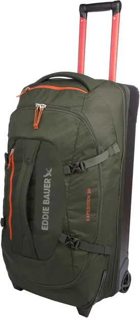 Eddie Bauer Expedition Duffel Bag 2.0-Made from Rugged Polycarbonate and Nylon, Dark Thyme, 30L