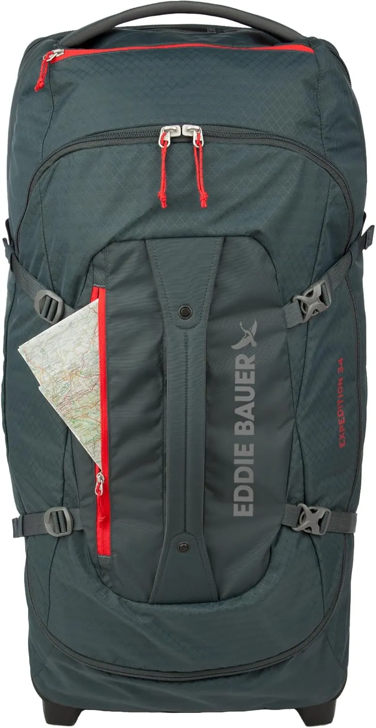 Eddie Bauer Expedition Duffel Bag 2.0-Made from Rugged Polycarbonate and Nylon, Storm, 34L