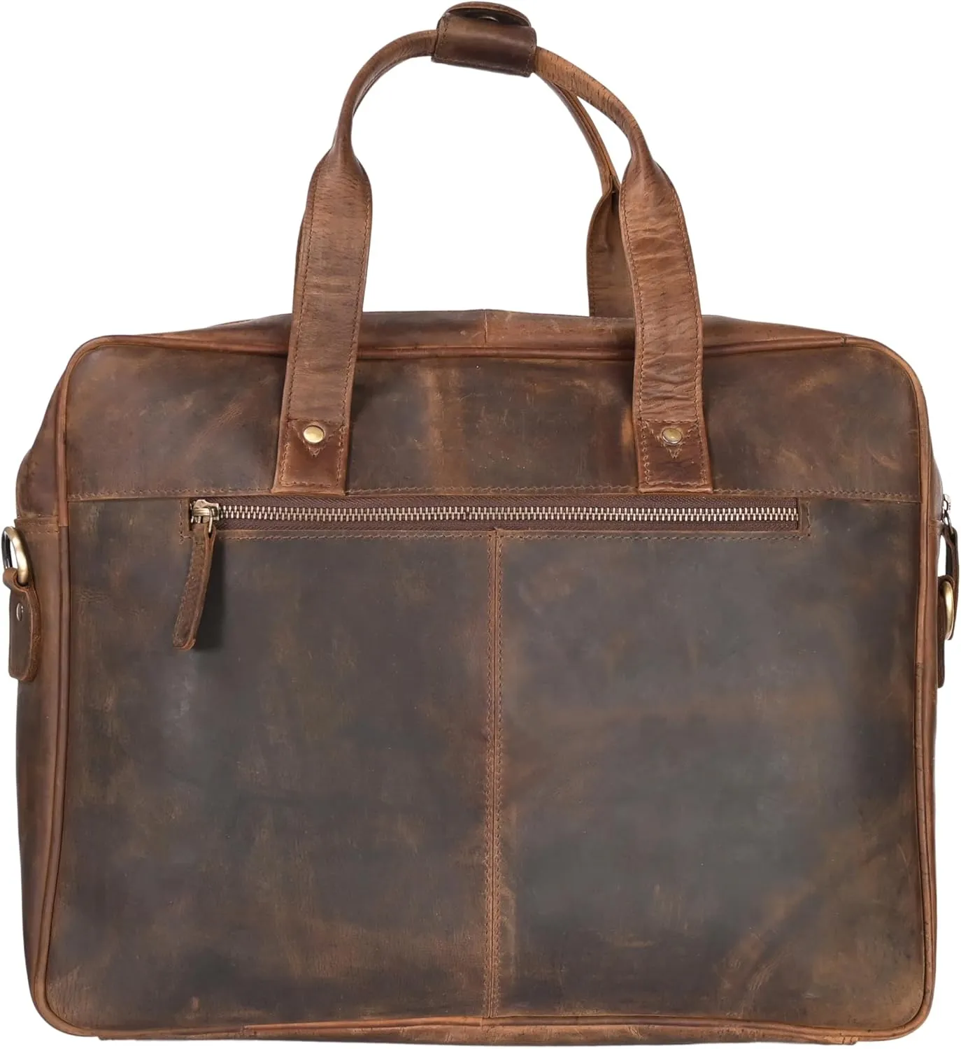 ELIZO Voyager Leather Briefcase and Messenger Bag