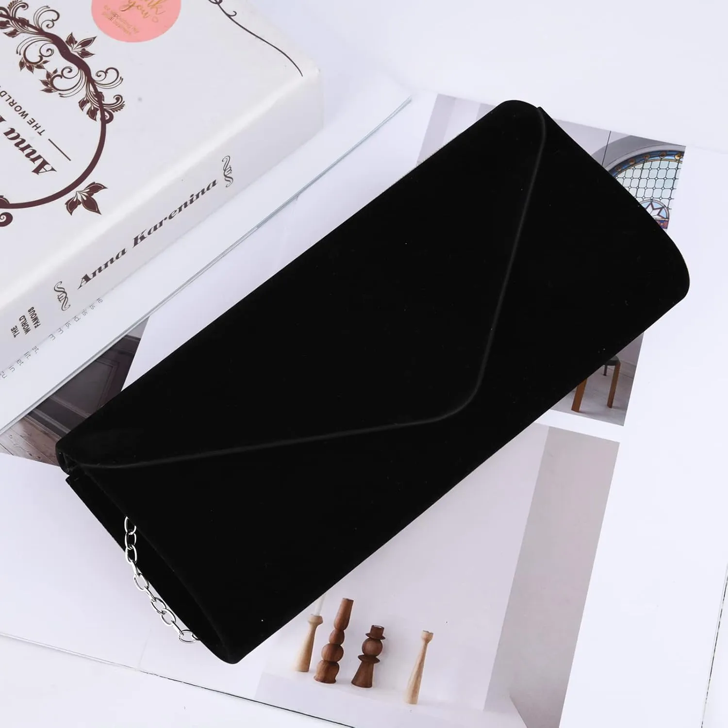Evening Bag Clutch Purses for Women, Rhinestones Purse, Sparkling Envelope Evening Bag with Detachable Chain
