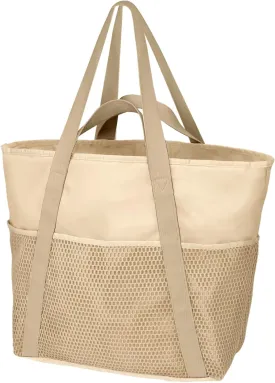 F-color Waterproof Beach Bags for Women - Machine Washable Travel Tote Bag with Zipper Cruise Swim Vacation Essentials