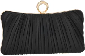Fashion Women's Evening Bags, Artificial Silk Luxury Handbags with Chain Stylish Purses for Wedding Party