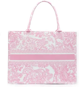 FENGJINRUHUA Fashion Luxury Tote Bag Cotton Linen Handbag Large Capacity Jacquard Retro Exquisite