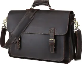 Full Grain Leather Briefcases For Men,Mens Messenger Bag