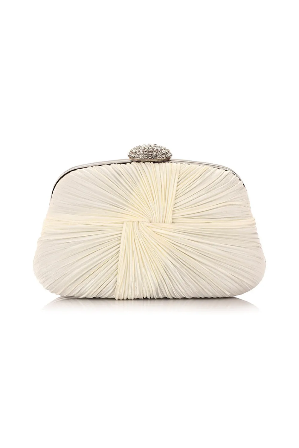 Glitter Ruched Evening Wedding Bridal Clutch Purse