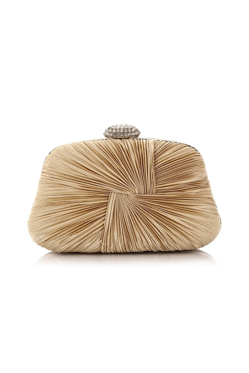 Glitter Ruched Evening Wedding Bridal Clutch Purse