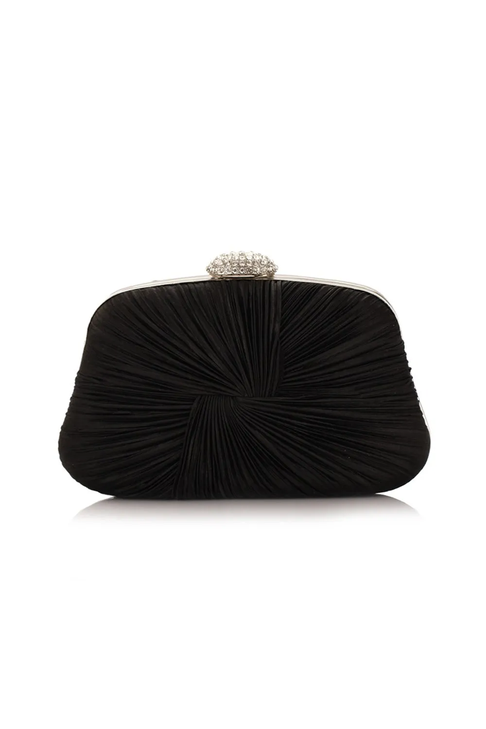 Glitter Ruched Evening Wedding Bridal Clutch Purse