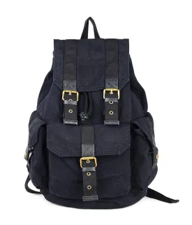 Gootium 21101BLK Specially High Density Thick Canvas Backpack Rucksack,Black