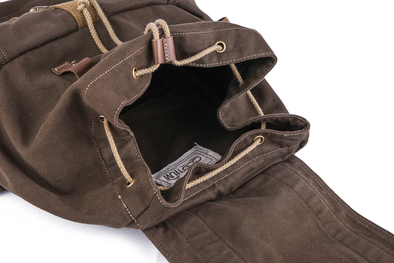 Gootium 21101CF Specially High Density Thick Canvas Backpack Rucksack,Coffee
