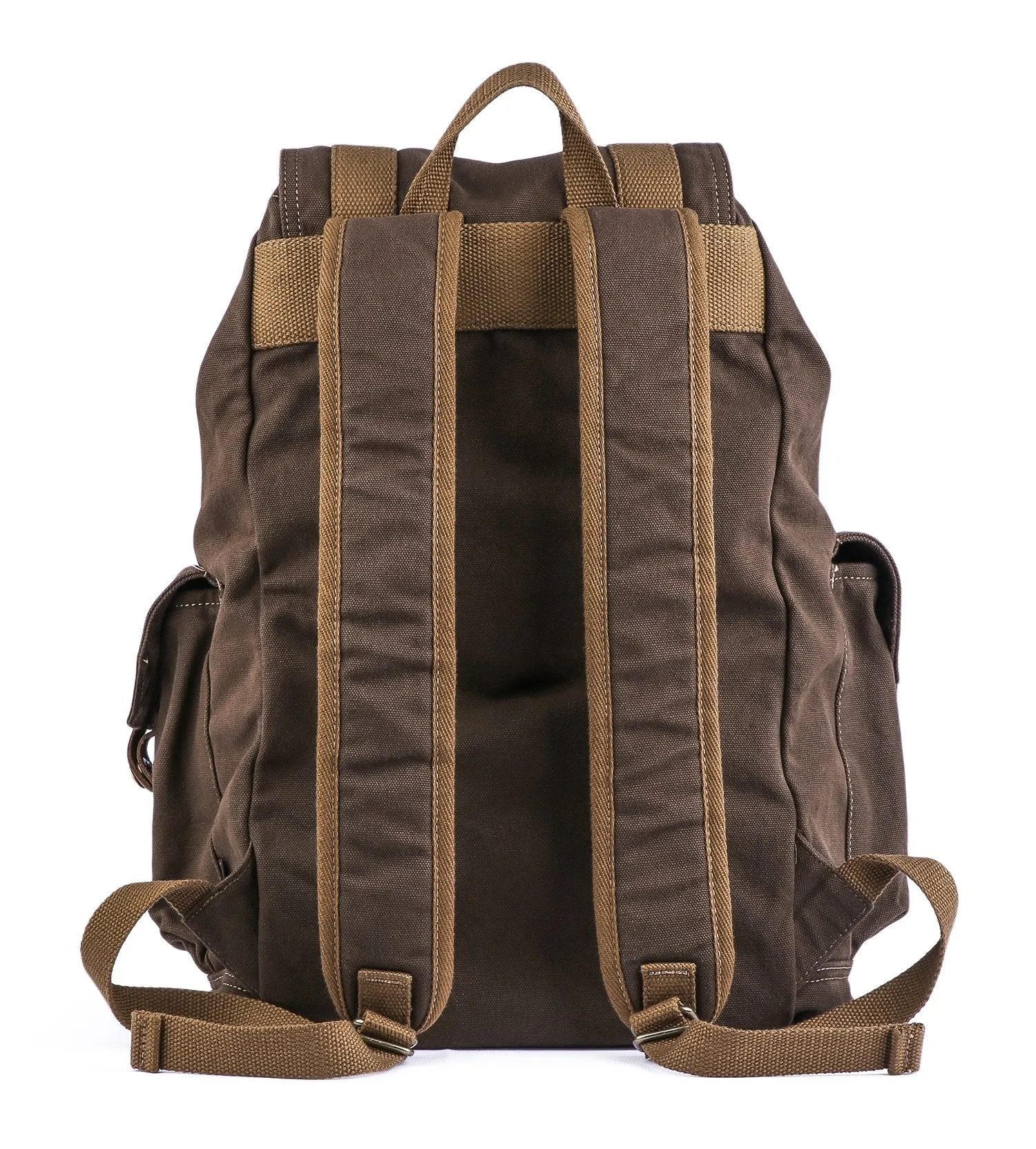 Gootium 21101CF Specially High Density Thick Canvas Backpack Rucksack,Coffee