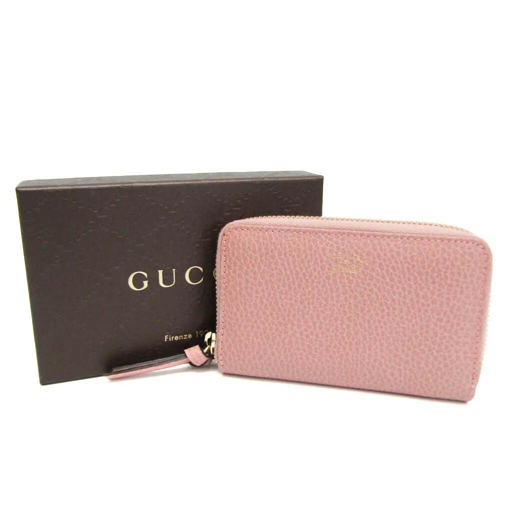 Gucci Women's Leather Card Wallet Pink