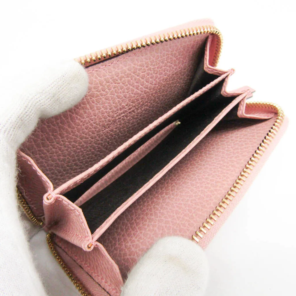 Gucci Women's Leather Card Wallet Pink