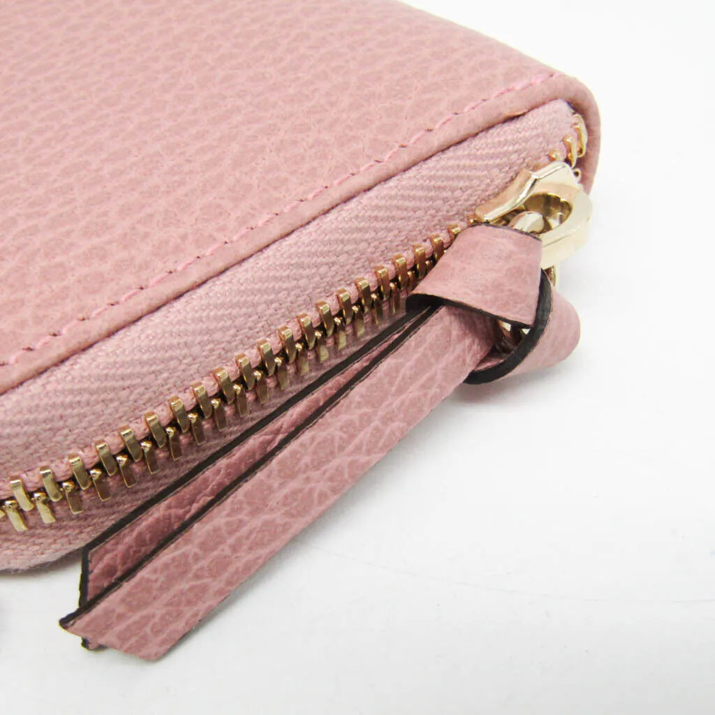 Gucci Women's Leather Card Wallet Pink