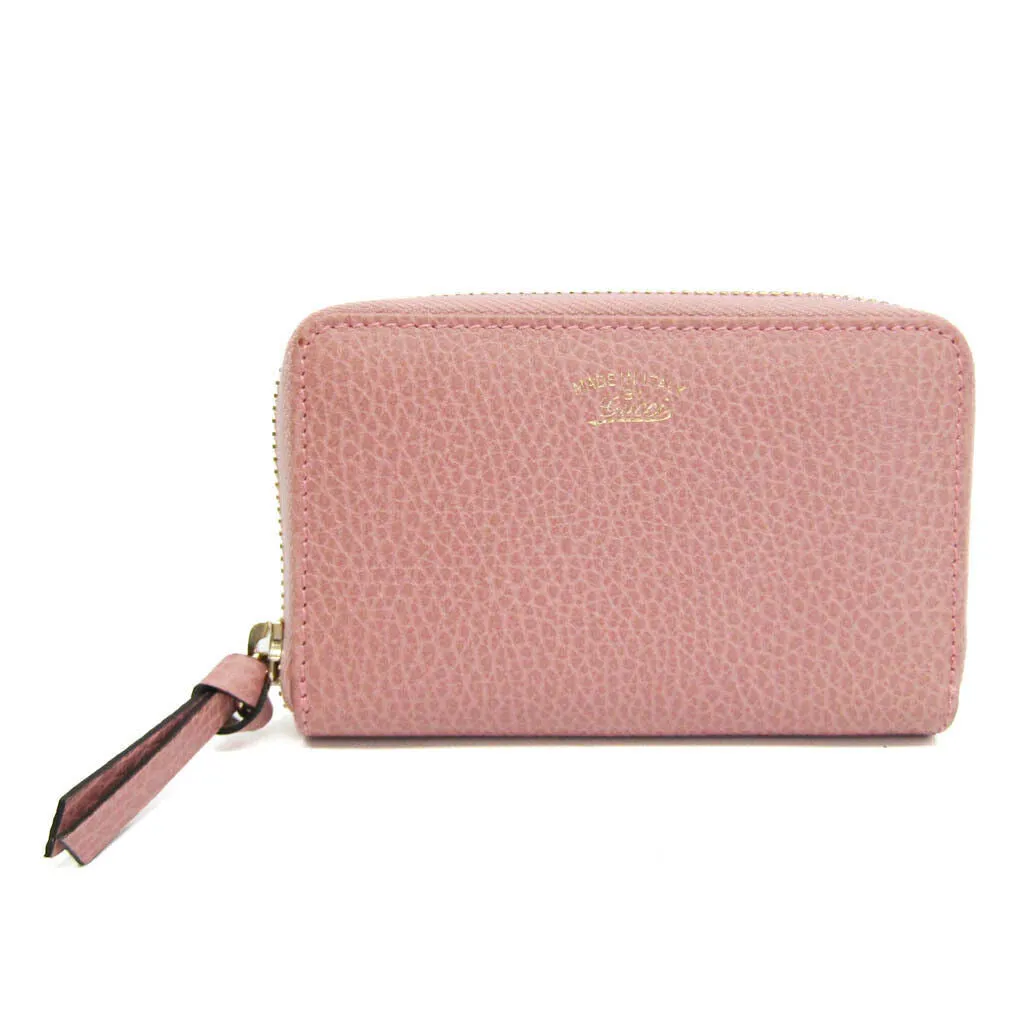 Gucci Women's Leather Card Wallet Pink