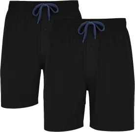 Hanes Mens 2 Pack Cotton Sleep Short, 7.5" Inseam, Comfortable and Breathable, Assorted Colors