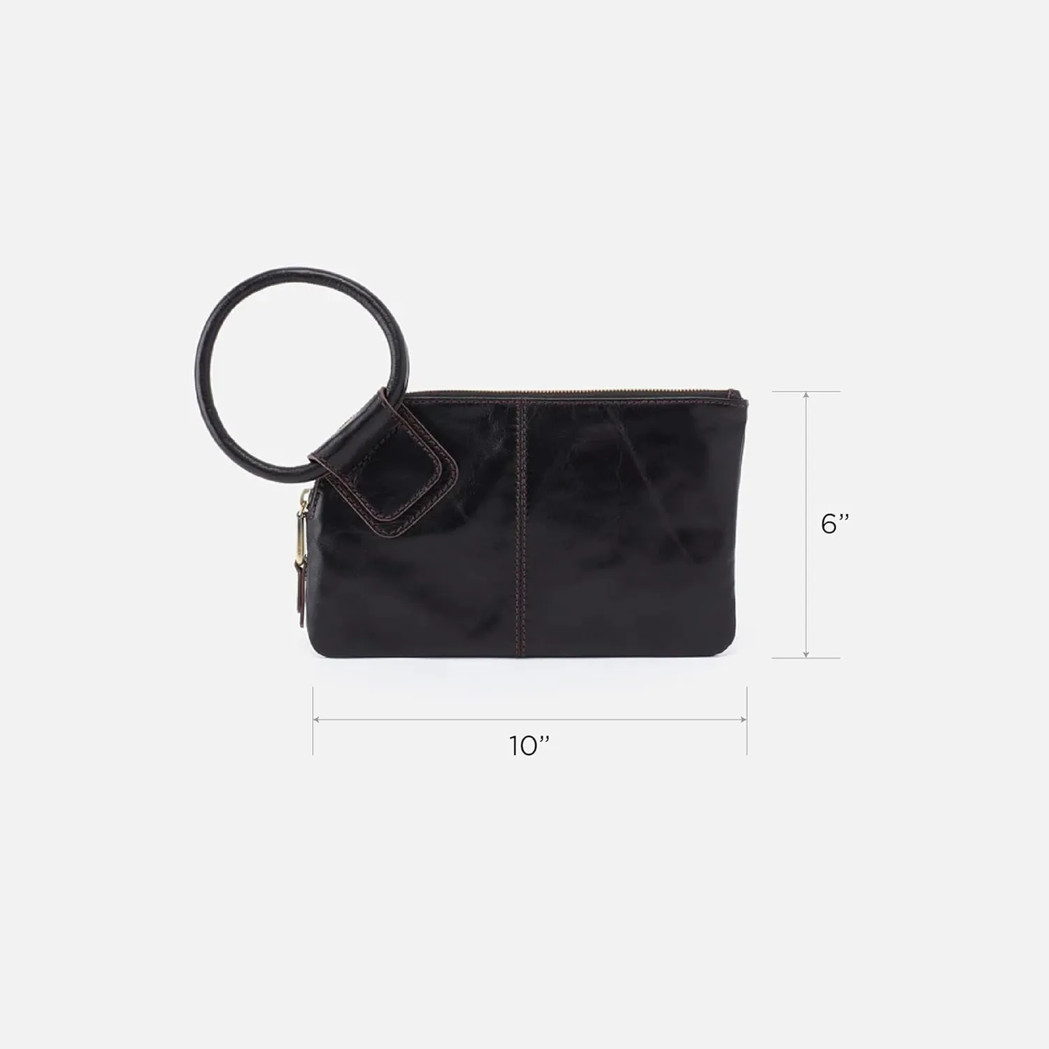 HOBO Sable Leather Wristlet Clutch for Women