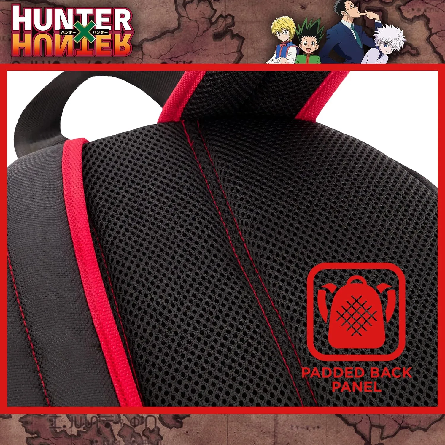 Hunter x Hunter 13 Inch Sleeve Laptop Backpack, Padded Computer Bag for Commute or Travel, Multi, One Size