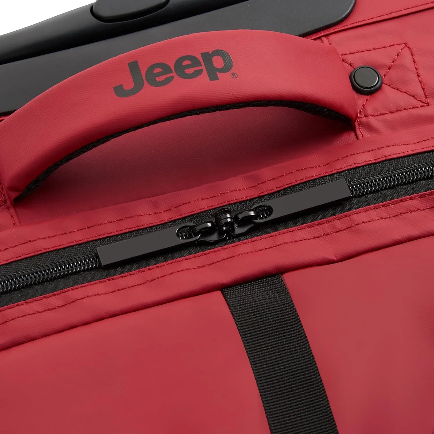 Jeep JS006B Two Wheel Rolling Travel Duffle Bag, Tomato, 27 Inch