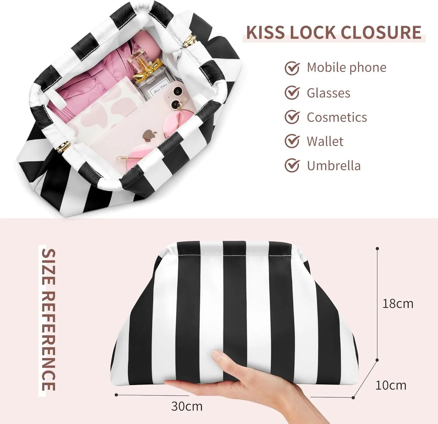 KALIDI Dumpling Clutch for Women Summer Beach Soft Cloud Purse Casual Handbag