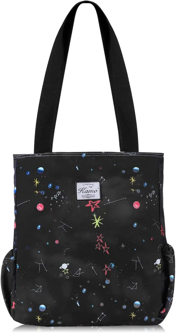 KAMO Floral Tote Bag - Waterproof Lightweight Handbags Travel Shoulder Bag for Hiking Yoga Gym Swimming Travel Beach