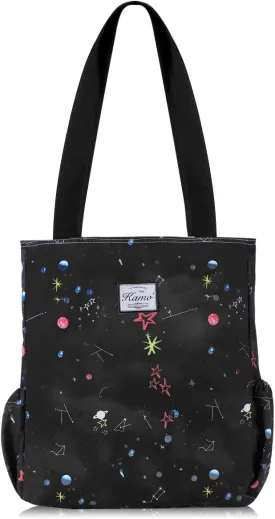 KAMO Floral Tote Bag - Waterproof Lightweight Handbags Travel Shoulder Bag for Hiking Yoga Gym Swimming Travel Beach