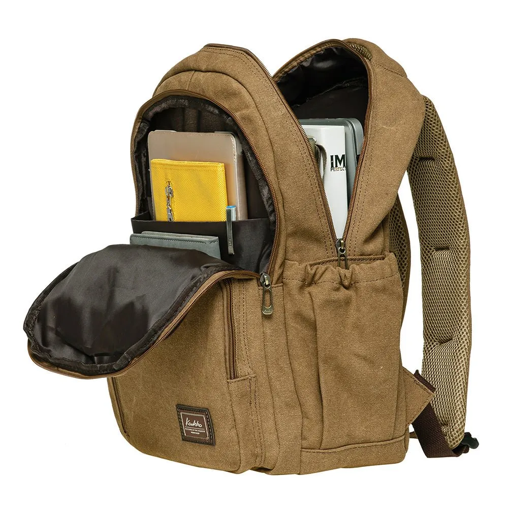 KAUKKO Casual Daypacks Multipurpose Backpacks, Outdoor Backpack, Travel Rucksack (17-YELLOW)