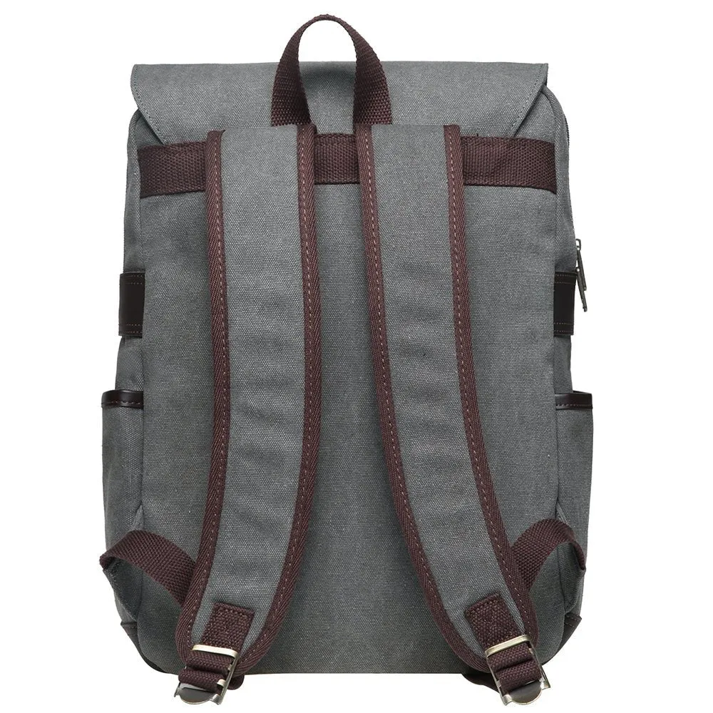 KAUKKO Casual Daypacks Multipurpose Backpacks, Outdoor Backpack, Travel Rucksack, Laptop Backpack Fits 15" (16-GREY)