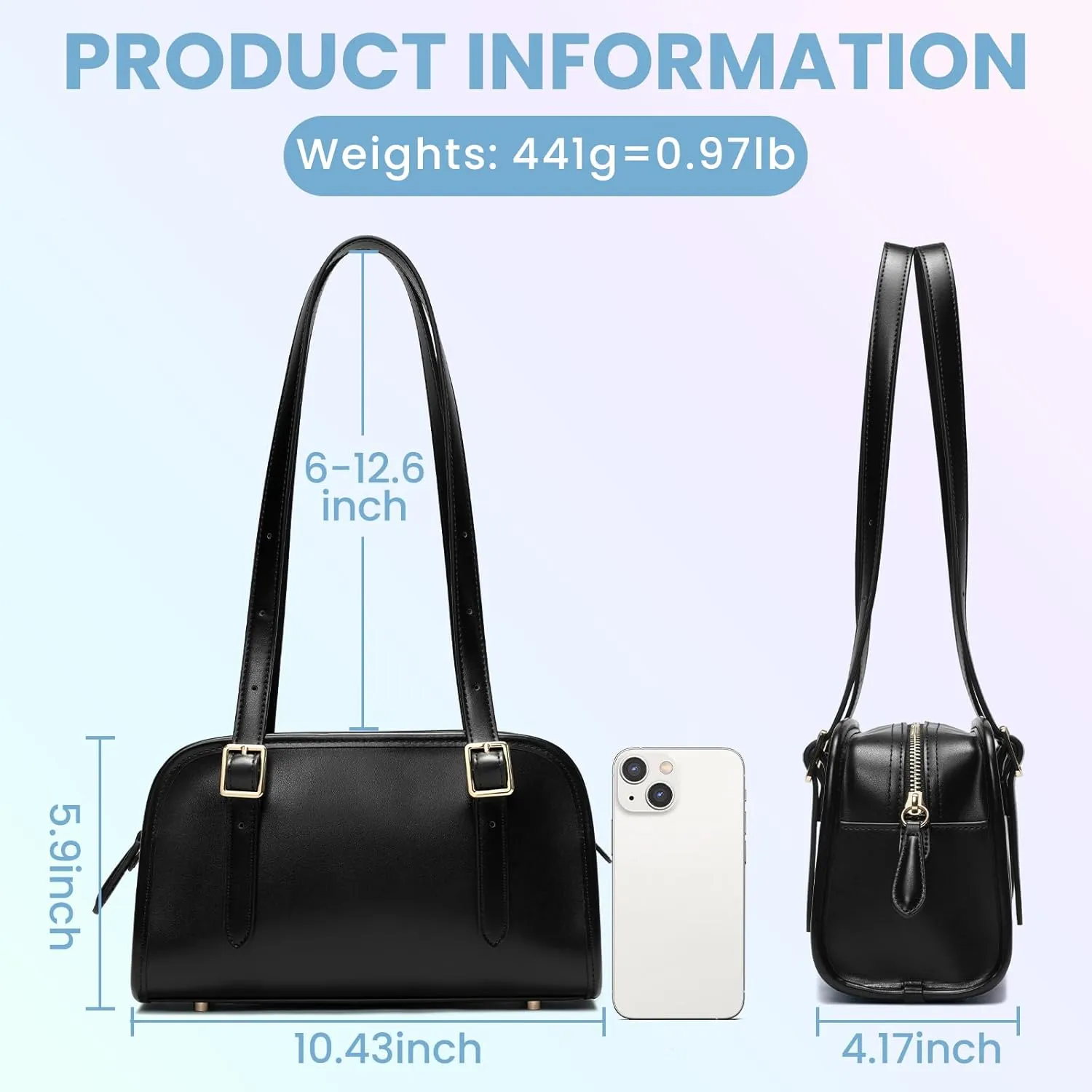 Keyli Double Zip Shoulder Bag fashion handbags purses