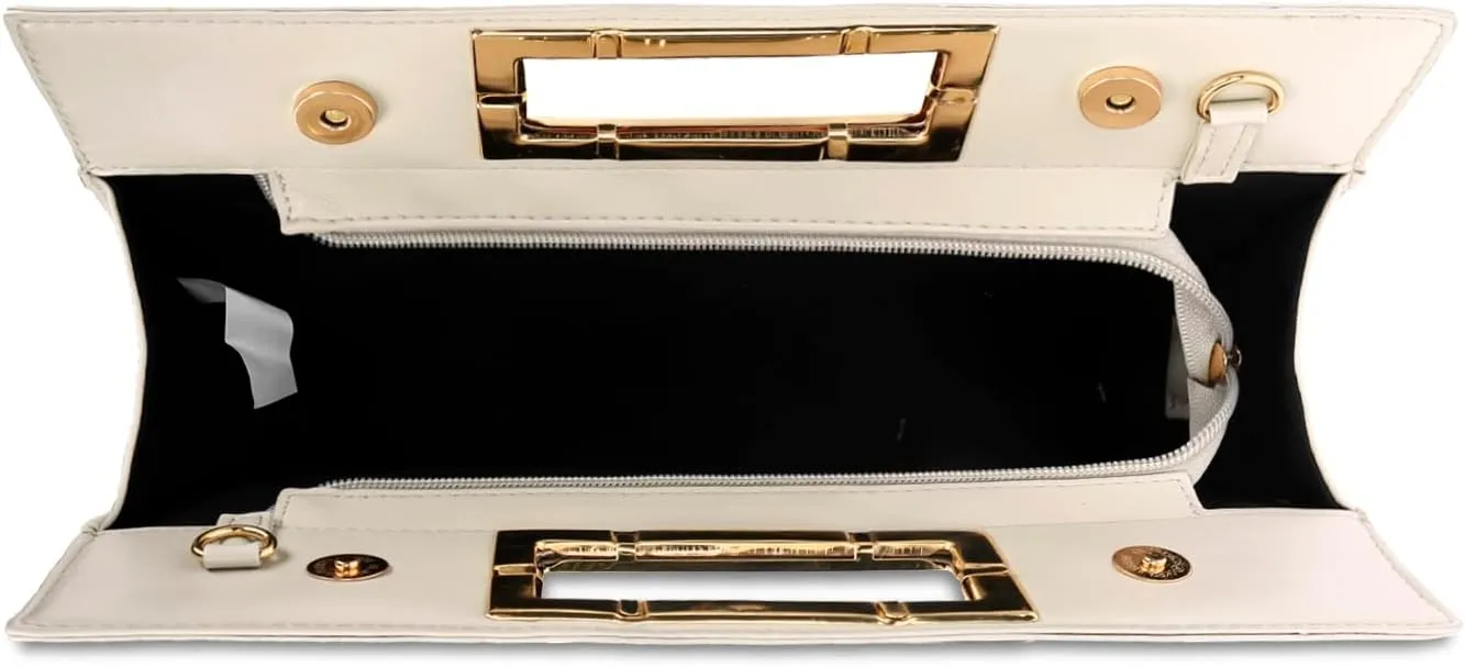 KKXIU Women Clutch Purse Elegant Pleated Evening Bag for Wedding Prom Bridal with Chain Strap