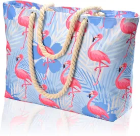 KUAK Beach Bags for Women Extra Large Beach Tote Bag with Top Zipper, 3 Inner Pockets Waterproof Sandproof Swim Pool Bag