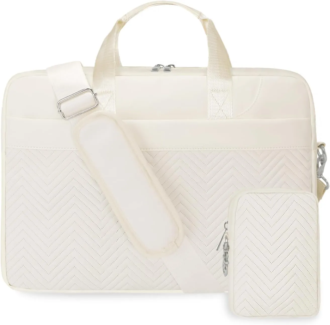 Laptop Briefcase for Women 15.6 Inch Waterproof Laptop Work Bag with Clutch Purse Computer Messenger Bag for Women