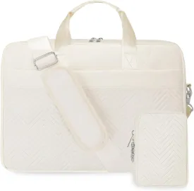 Laptop Briefcase for Women 15.6 Inch Waterproof Laptop Work Bag with Clutch Purse Computer Messenger Bag for Women