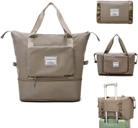 Large Capacity Foldable Travel Bag, Expandable Waterproof Carry on Bag, Dry and Wet Separation Spor Duffel Bags