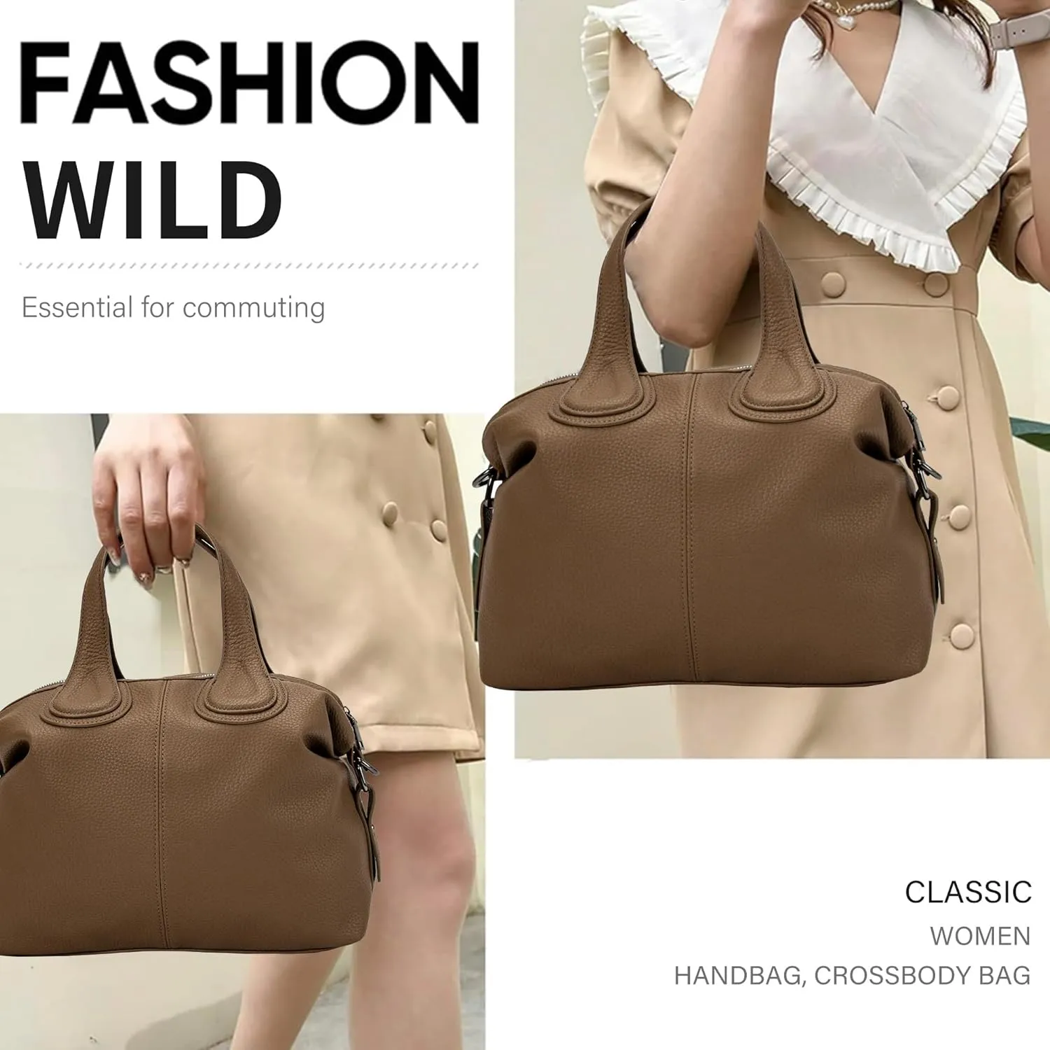 Large Handbags for Women Big Top Handle Roomy Casual Designer Ladies Purse PU Tote Shoulder Bag with Strap